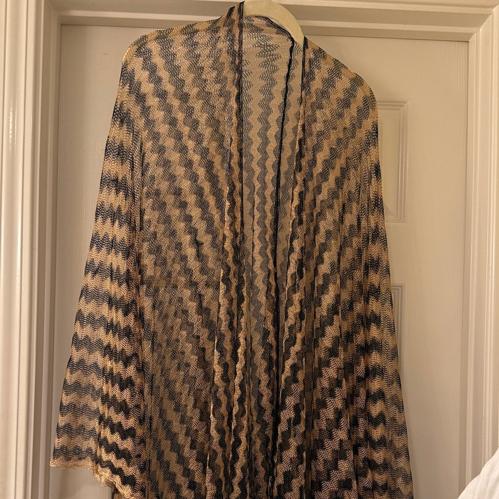 NWT 12th Tribe coverup Chevron Patterned Shawl